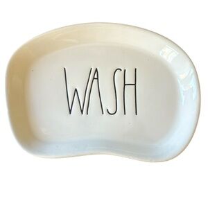Rae Dunn‎ “Wash” Soap Dish White